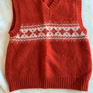 Vintage Abercrombie and Fitch orange sweater vest
